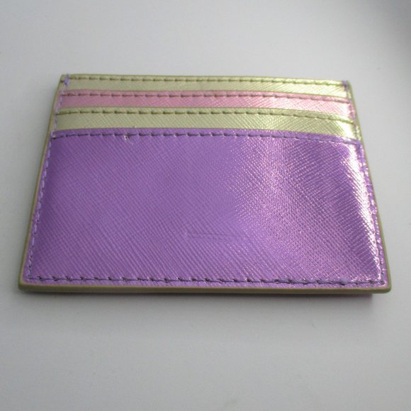 Urban Outfitters Purple & Gold Metallic Card Case NEW - Picture 4 of 9